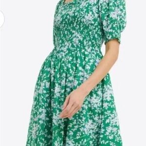 Draper James Green Floral Midi Dress
